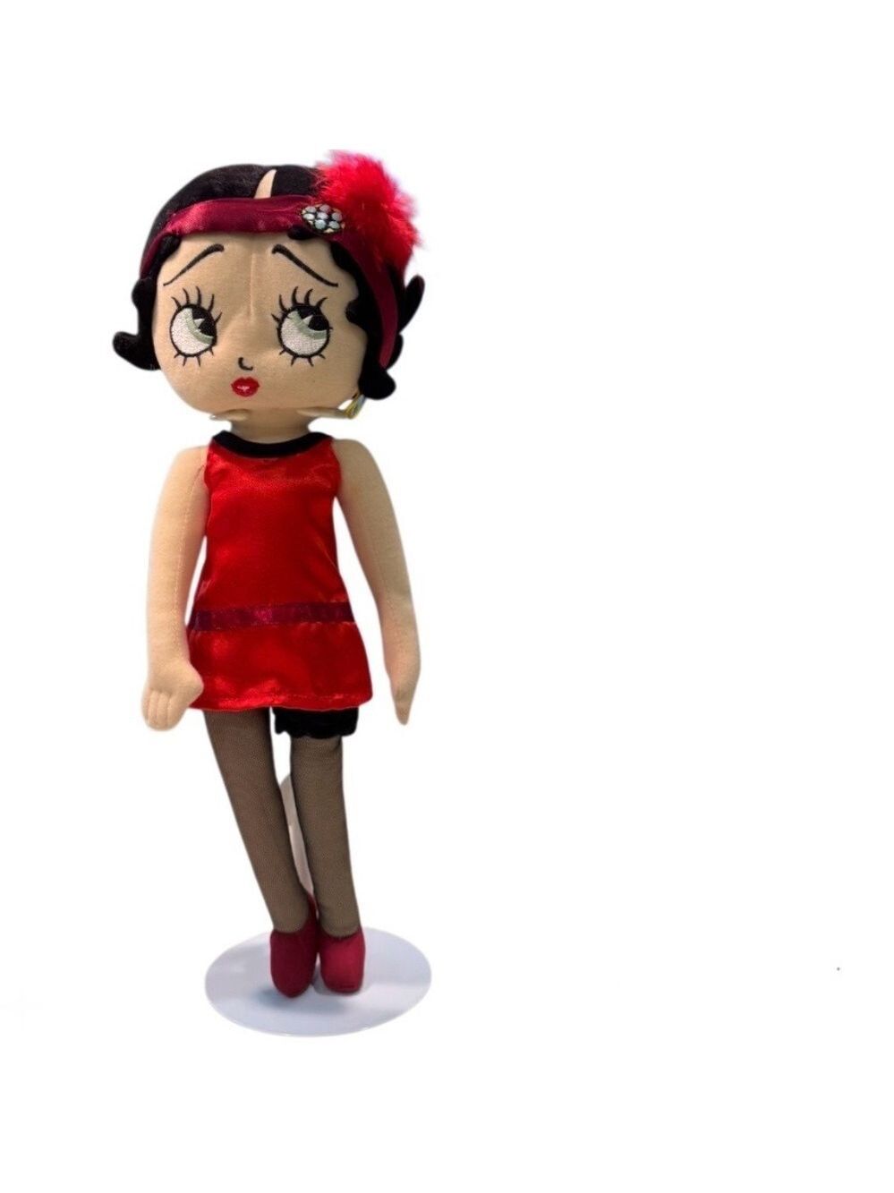 Betty Boop Rag Doll Red Dress Purple Heart